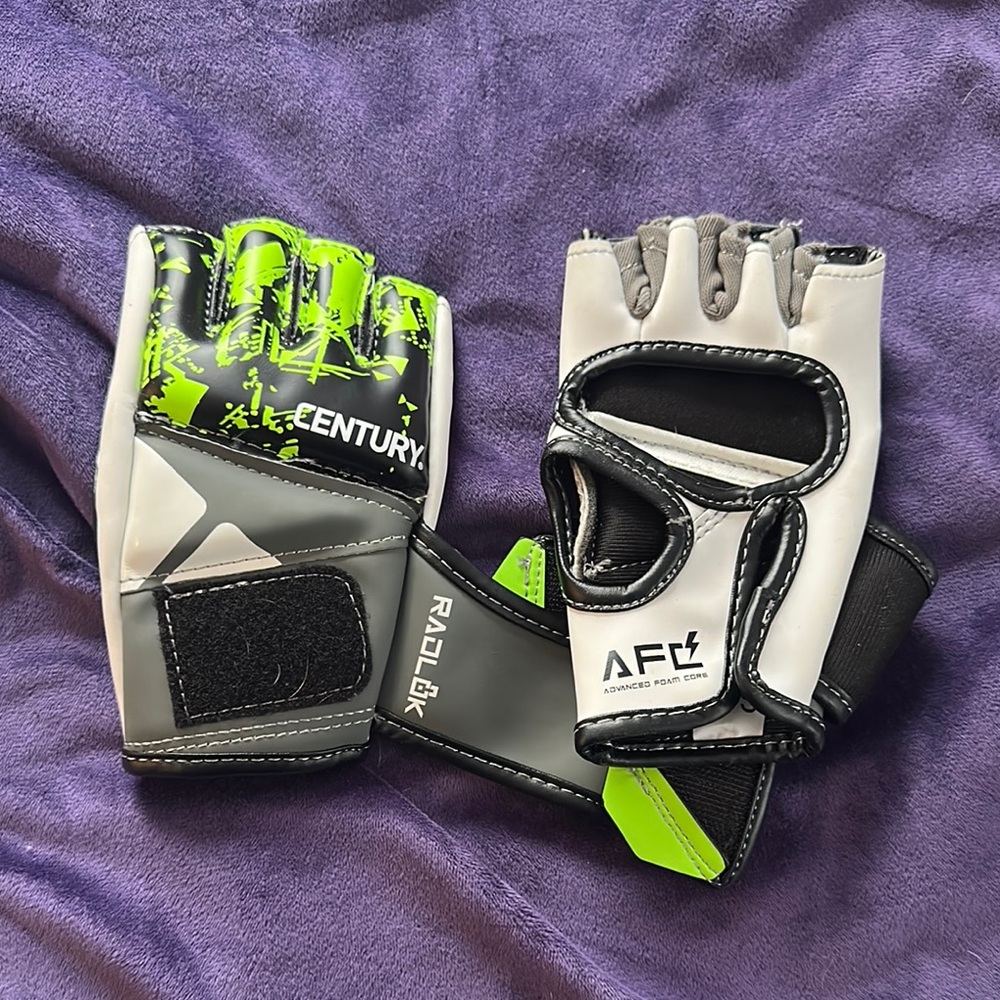 Century Green and Black MMA Gloves